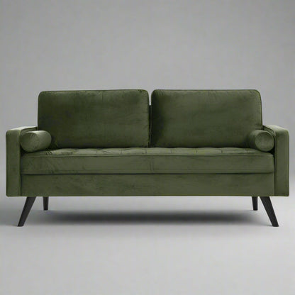 New 69.7" Modern Velvet Sofa – Upholstered Living Room Couch with Tufted Back | Model BT2555